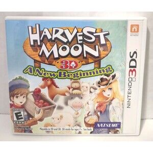 GAME CASE ONLY Harvest Moon 3D A New Beginning Nintendo 3DS No Manual No Game